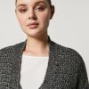 Abbigliamento Marina Rinaldi | Maxi Cardigan In Misto Lana Grigio Scuro