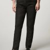 Abbigliamento Marina Rinaldi | Pantaloni In Denim Di Cotone Nero