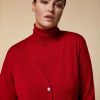 Abbigliamento Marina Rinaldi | Cardigan In Pura Lana Rosso