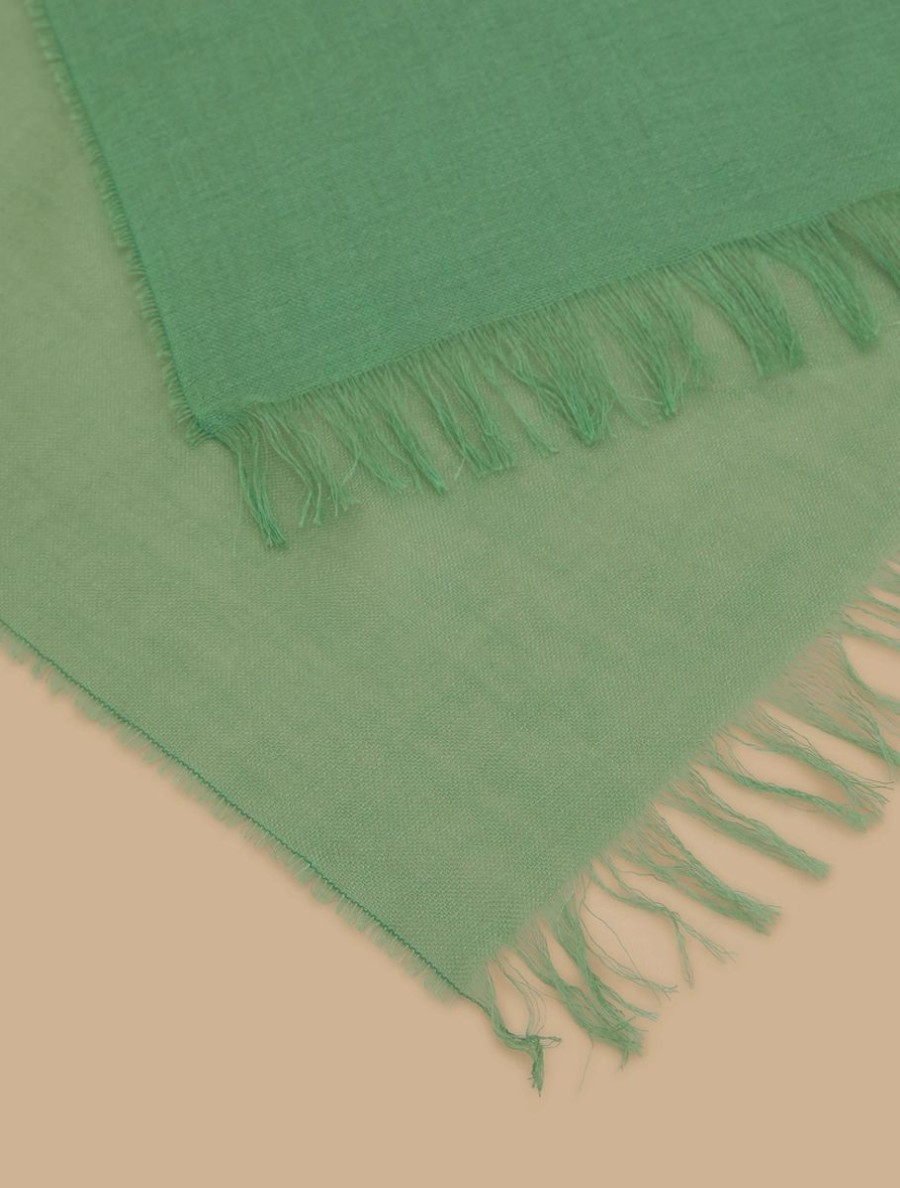 Accessori Marina Rinaldi | Stola In Viscosa E Cashmere Verde