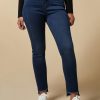 Abbigliamento Marina Rinaldi | Jeans In Denim Satinato Marina Scuro