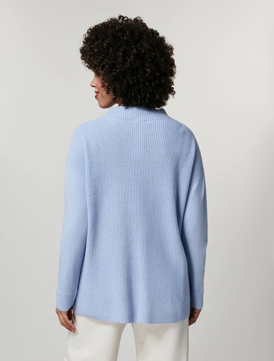 Abbigliamento Marina Rinaldi | Maglia In Lana E Cashmere Sci Blu