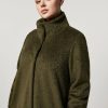 Abbigliamento Marina Rinaldi | Cappotto In Maglia Verde Scuro