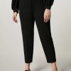 Abbigliamento Marina Rinaldi | Pantaloni In Crepe Jersey Scuba Nero