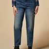 Abbigliamento Marina Rinaldi | Jeans Larghi In Denim Sci Blu