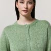 Abbigliamento Marina Rinaldi | Cardigan In Misto Lurex E Mohair Verde