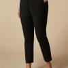 Abbigliamento Marina Rinaldi | Pantaloni Tecnici In Misto Cotone Nero