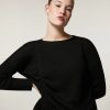 Abbigliamento Marina Rinaldi | Maglione In Misto Lana Merino Nero