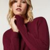 Abbigliamento Marina Rinaldi | Abito In Misto Lana Merino Viola