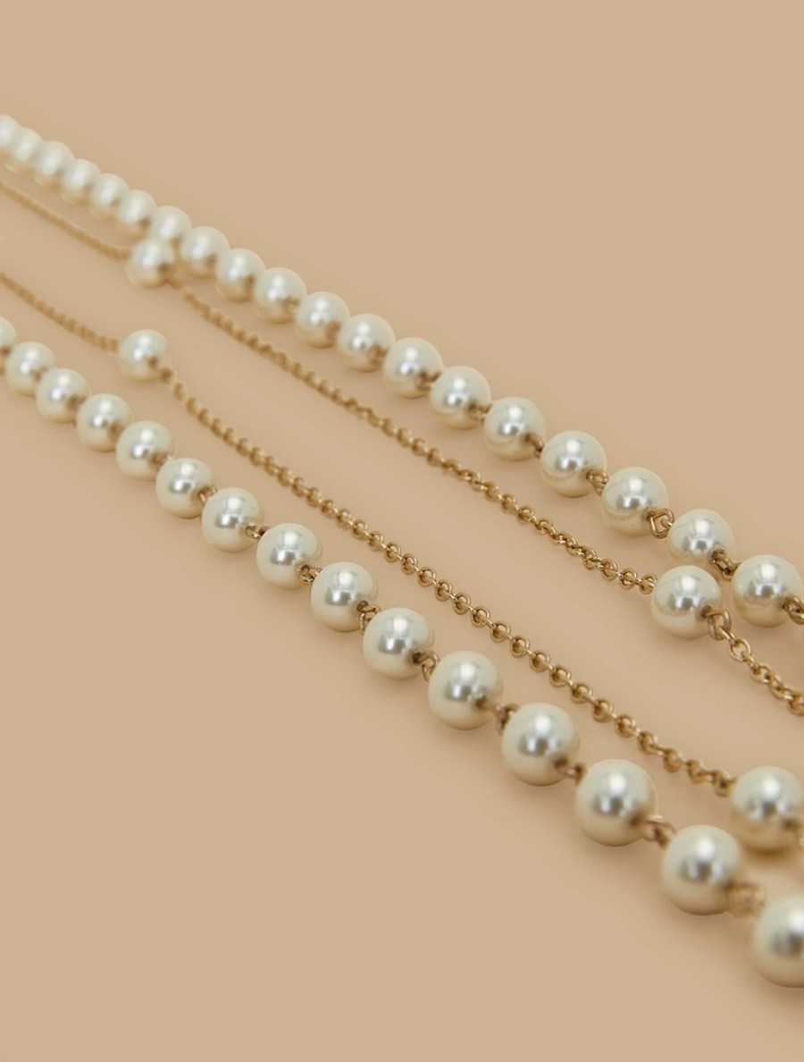 Cerimonia Marina Rinaldi | Collana Con Perle Bianco