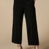 Abbigliamento Marina Rinaldi | Pantaloni Dritti In Triacetato Nero