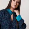 Abbigliamento Marina Rinaldi | Abito Chemisier In Twill Di Viscosa Marina Scuro