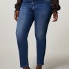 Abbigliamento Marina Rinaldi | Jeans In Denim Di Cotone Marina Scuro