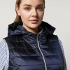 Abbigliamento Marina Rinaldi | Gilet In Nylon Idrorepellente Oltremare