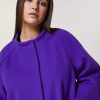 Abbigliamento Marina Rinaldi | Giacca In Jersey Compatto Viola