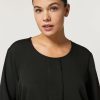 Abbigliamento Marina Rinaldi | Blusa In Crepe De Chine Nero