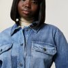 Abbigliamento Marina Rinaldi | Tunica In Denim Di Cotone Sci Blu