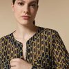 Abbigliamento Marina Rinaldi | Blusa In Georgette Stampata Marina Scuro