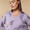 Abbigliamento Marina Rinaldi | Maglione In Pura Lana Lilla