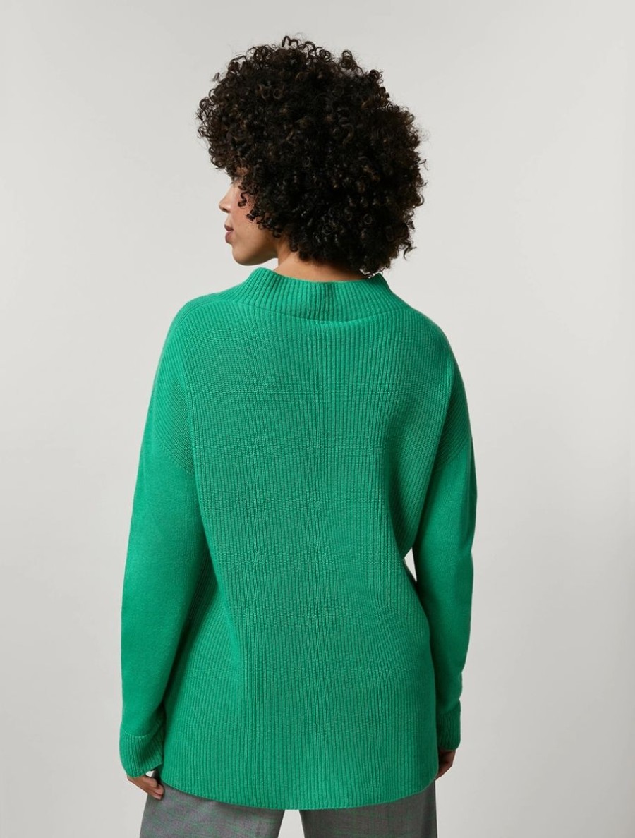 Abbigliamento Marina Rinaldi | Maglia In Lana E Cashmere Verde