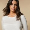 Abbigliamento Marina Rinaldi | Maglietta In Maglia Bianco