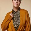 Abbigliamento Marina Rinaldi | Cardigan In Misto Lana Mostarda