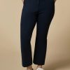 Abbigliamento Marina Rinaldi | Pantaloni In Jersey Scuba Blu Notte