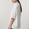 Abbigliamento Marina Rinaldi | T-Shirt In Jersey Di Viscosa Bianco