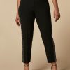 Abbigliamento Marina Rinaldi | Pantaloni In Cady Stretch Nero