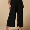 Abbigliamento Marina Rinaldi | Pantaloni In Georgette Crepe Nero