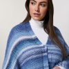 Abbigliamento Marina Rinaldi | Cardigan In Misto Lana Sci Blu