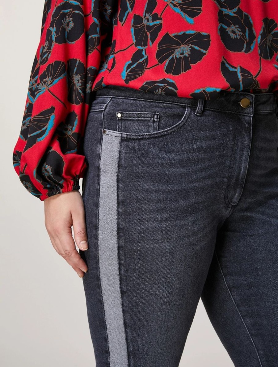 Abbigliamento Marina Rinaldi | Jeans In Denim Super Stretch Nero