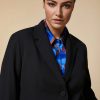 Abbigliamento Marina Rinaldi | Giacca Blazer In Crepe Stretch Nero