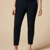 Abbigliamento Marina Rinaldi | Pantaloni Slim In Cady Triacetato Blu Notte