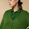 Abbigliamento Marina Rinaldi | Cardigan In Filato Di Viscosa Verde