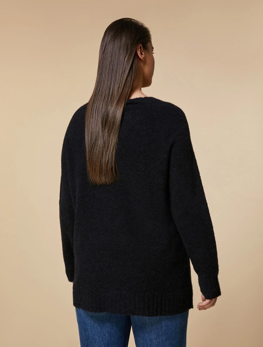 Abbigliamento Marina Rinaldi | Maglia In Misto Alpaca Nero