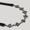 Cerimonia Marina Rinaldi | Collana In Strass E Metallo Nero