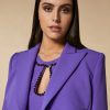 Abbigliamento Marina Rinaldi | Giacca Spencer In Crepe Viola