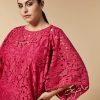 Abbigliamento Marina Rinaldi | Abito In Macrame Fucsia