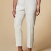 Abbigliamento Marina Rinaldi | Pantaloni In Gabardina Fluida Bianco