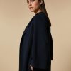 Abbigliamento Marina Rinaldi | Spolverino In Cady Triacetato Blu Notte