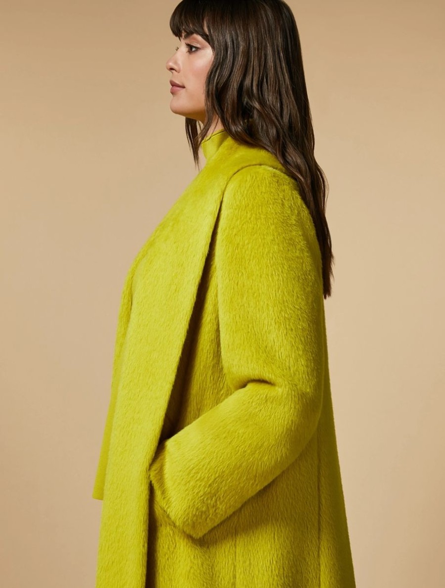 Abbigliamento Marina Rinaldi | Cappotto Di Alpaca Giallo