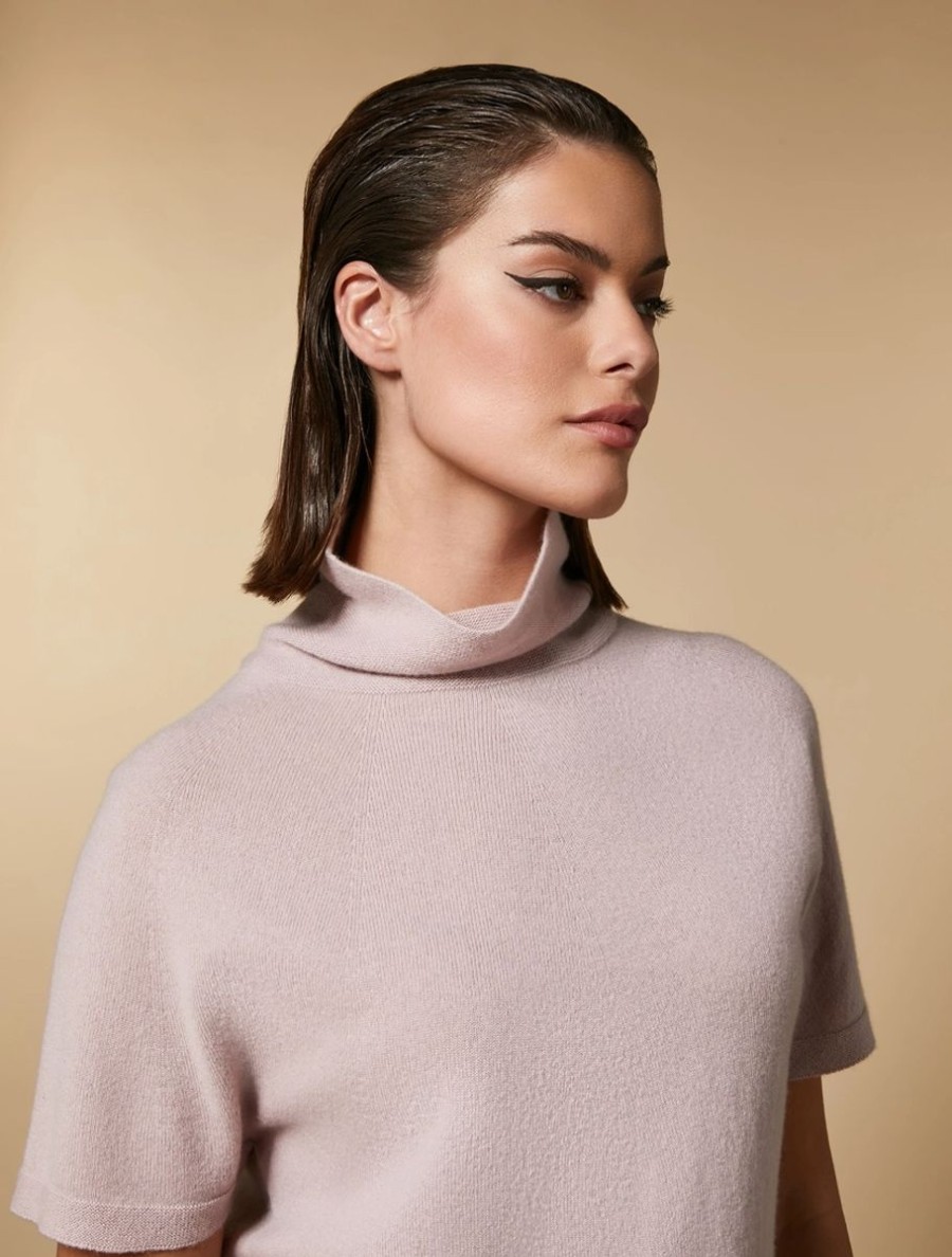 Abbigliamento Marina Rinaldi | Maglia In Puro Cashmere Rosa