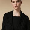 Abbigliamento Marina Rinaldi | Cardigan In Lana Lavorata A Trecce Nero