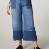 Abbigliamento Marina Rinaldi | Pantaloni In Denim Di Cotone Sci Blu