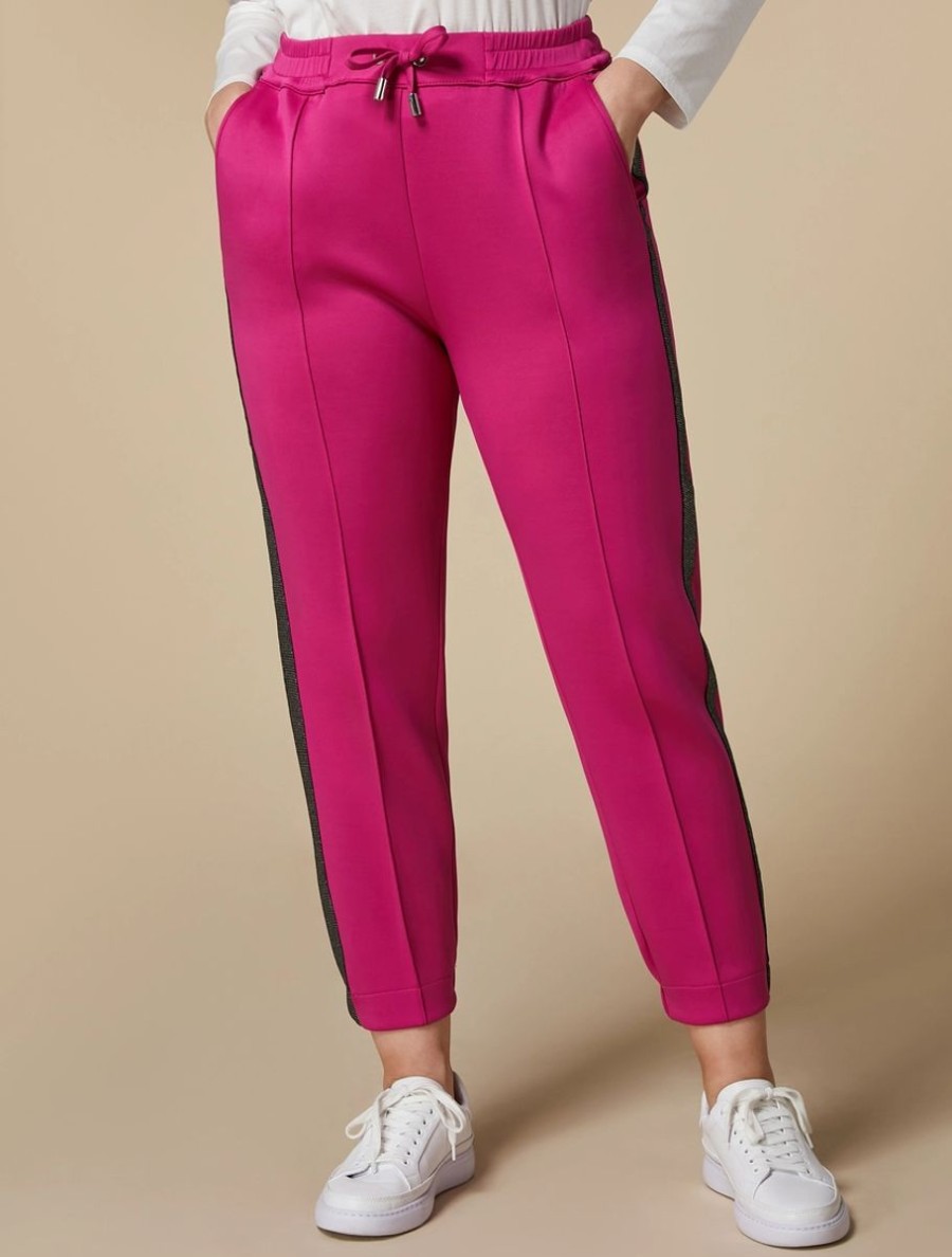 Abbigliamento Marina Rinaldi | Pantaloni In Jersey Scuba Fucsia