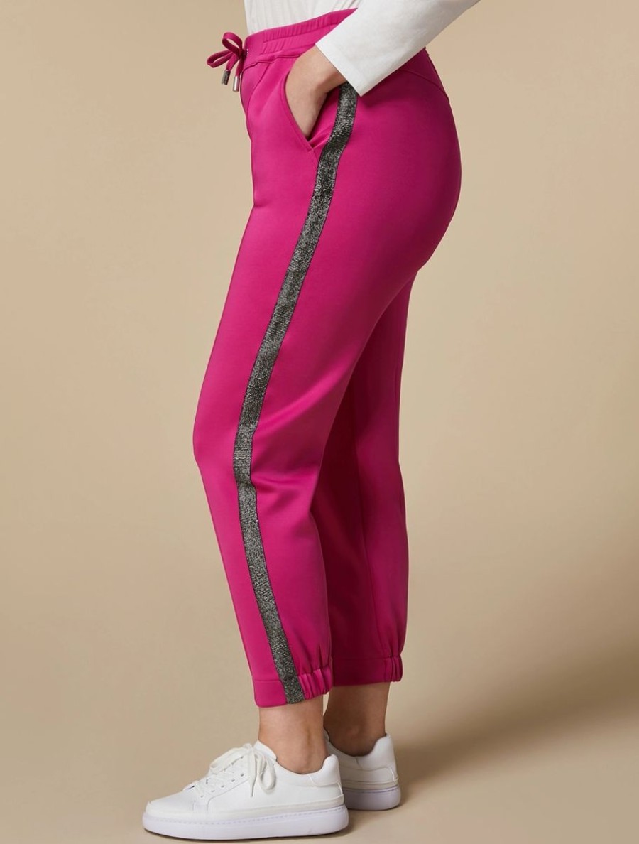 Abbigliamento Marina Rinaldi | Pantaloni In Jersey Scuba Fucsia