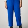 Abbigliamento Marina Rinaldi | Pantaloni In Tessuto Maglia Milano Blu Cina