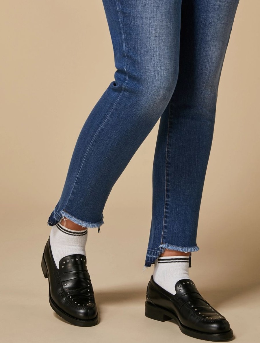 Abbigliamento Marina Rinaldi | Jeans Slim In Denim Elasticizzato Sci Blu