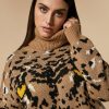 Abbigliamento Marina Rinaldi | Maglione In Misto Lana Marrone Scuro